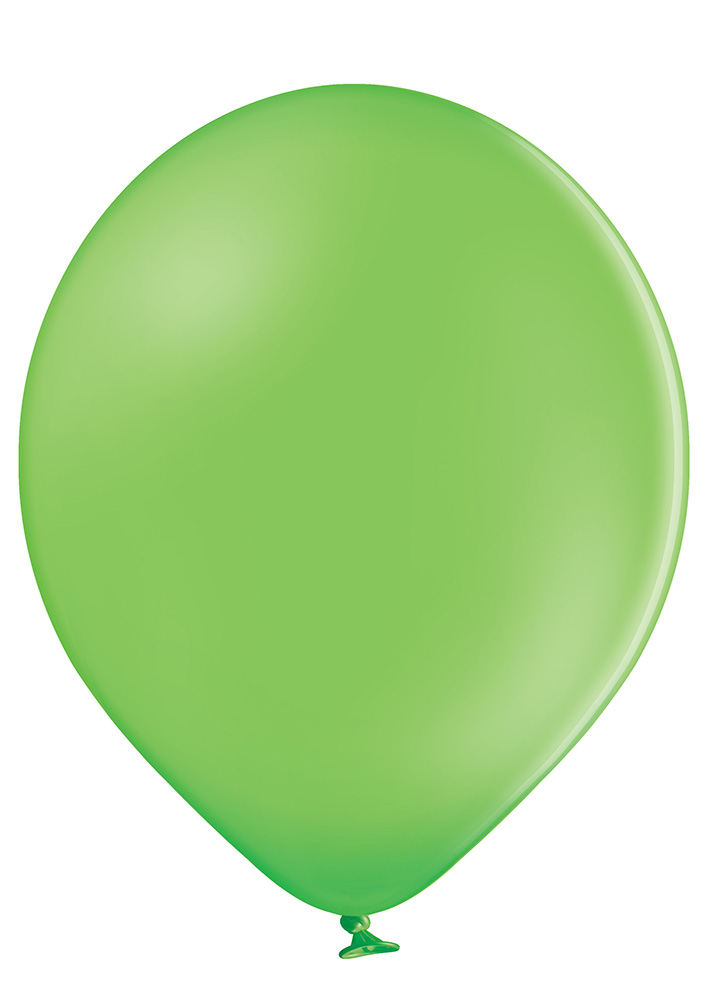 belbal balon lateksowy pastelowy zielona limonka-Lime-Green