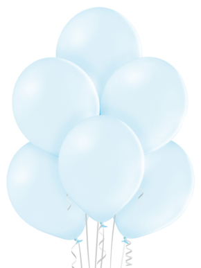 balony lateksowe pastelowe błękitne jasne Ice Blue