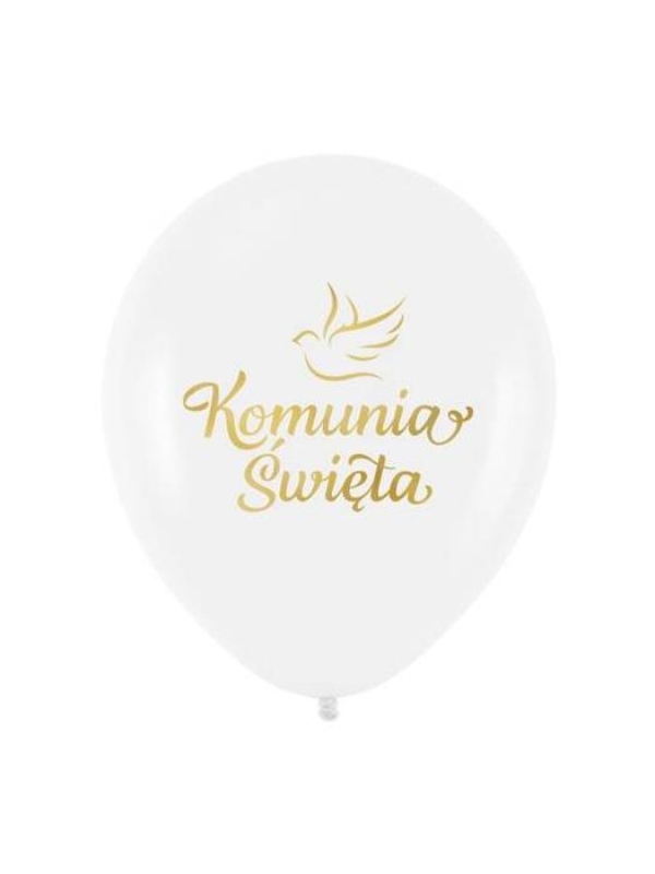 komunia-święta-balon-z gołąbkiem
