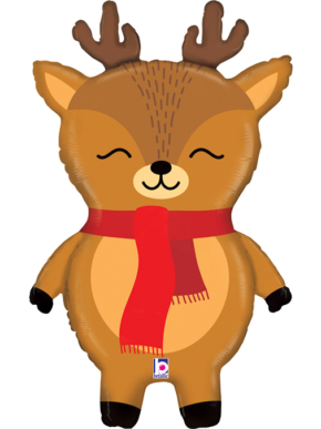 balon foliowy wesoły renifer