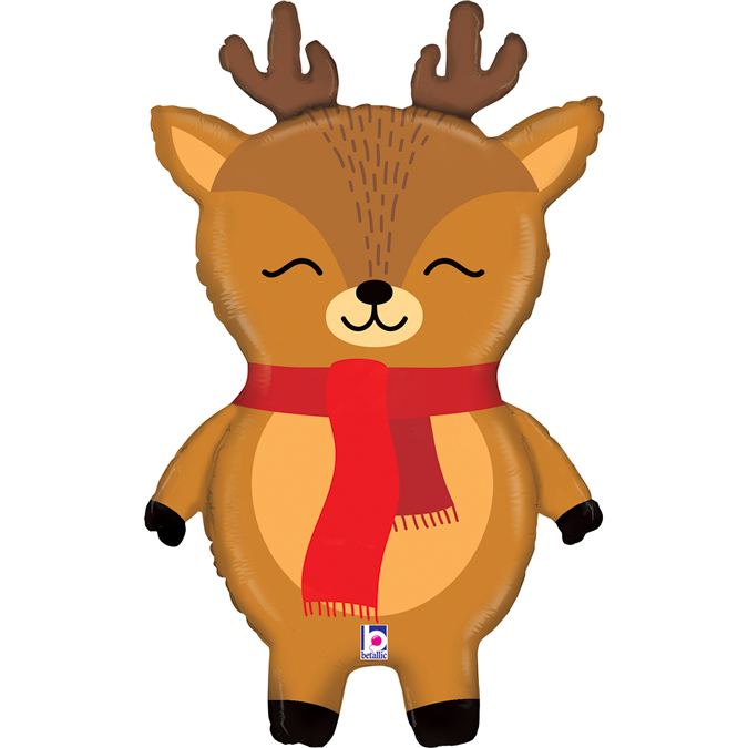 balon foliowy wesoły renifer