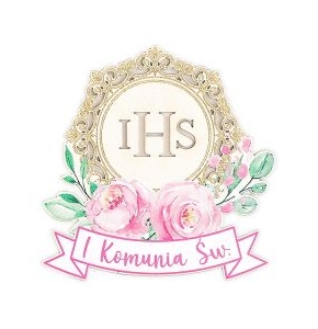 Pikery I Komunia Święta - sklejka różowa