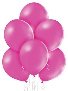 balon lateksowy metaliczny ciemno różowy fuchsia