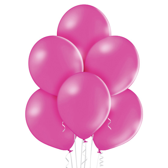 balon lateksowy metaliczny ciemno różowy fuchsia