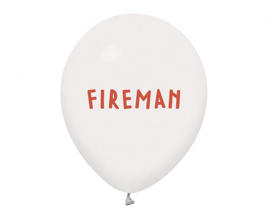 balon lateksowy fireman napis