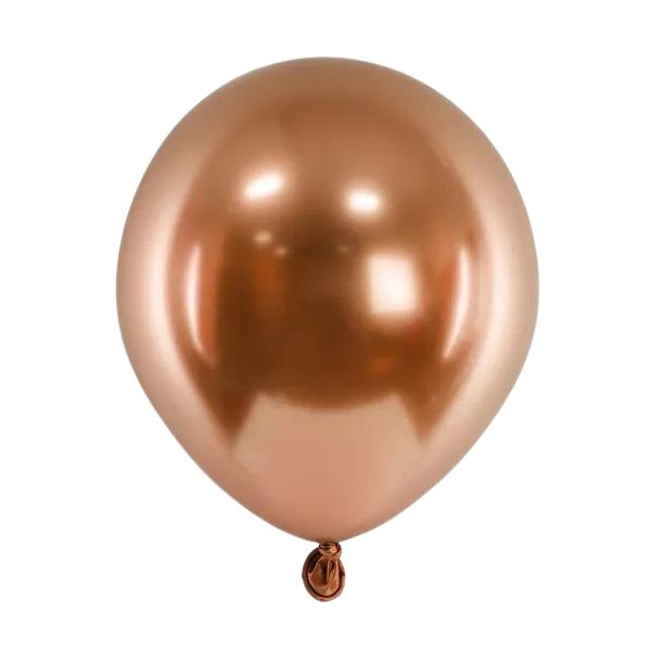 balon lateksowy gloss chrom rudy – miedzian