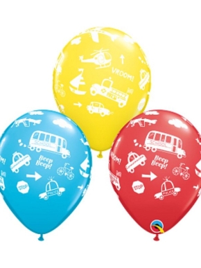 balony lateksowe pojazdy straż pożarna, helikopter, rower, żaglówka....