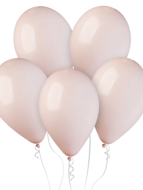 balon lateksowy pastelowy jasny brudny róż