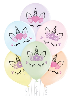 balon lateksowy śpiący unicorn
