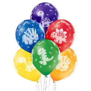 balon dinozaury - owoce