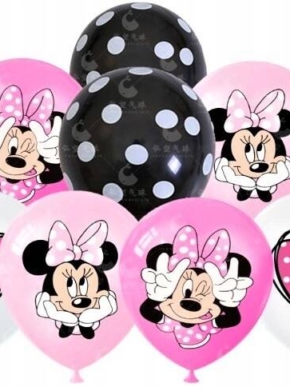 Zestaw balonów lateksowych z nadrukiem Myszka MINNIE Disney 