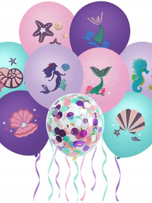 Balony-lateksowe-z-nadrukiem-Syrenka-9-szt