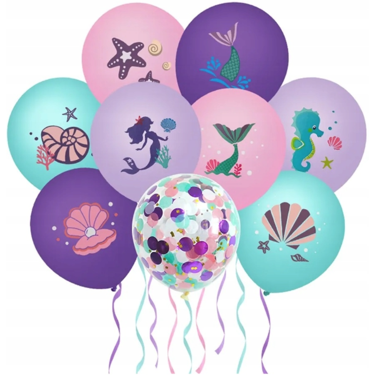 Balony lateksowe Syrenka - Muszle