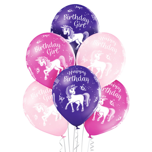 balon lateksowy jednorożec happy birthday