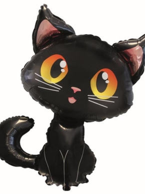 balon foliowy czarny kot