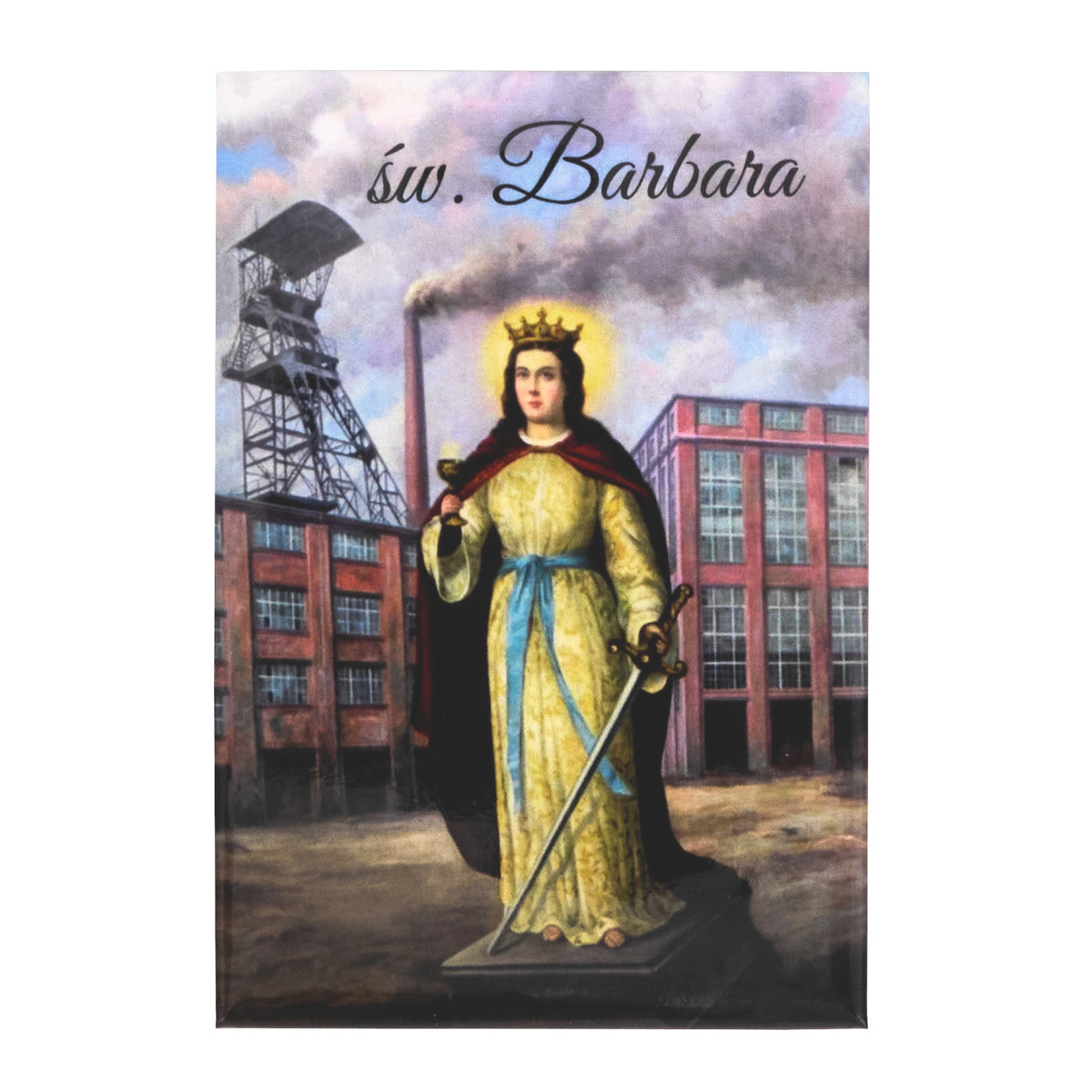 Magnes na lodówkę Św. Barbara
