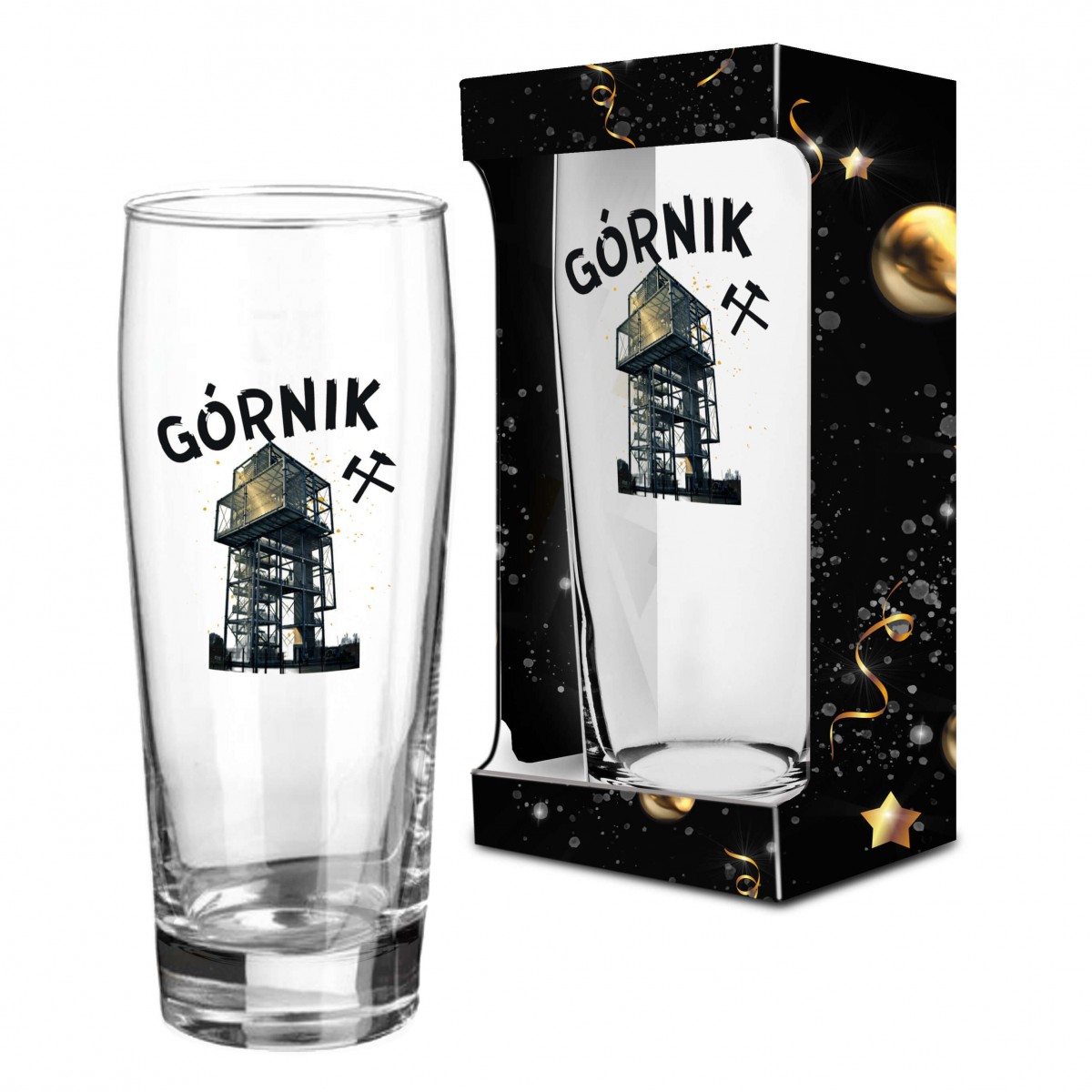 Szklanka do piwa dla Górnika - GÓRNIK