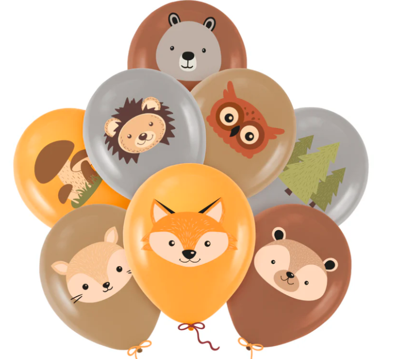 BALON LATEKSOWY ZWIERZĘTA LEŚNE