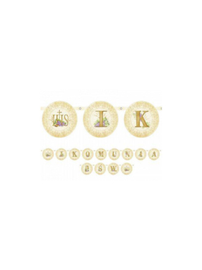 Baner komunijny IHS Komunia Święta