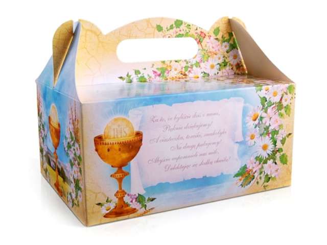 Pudełko komunijne na ciasto