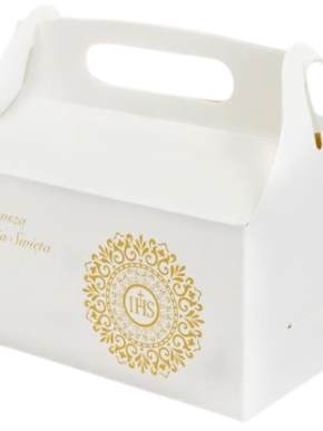 Pudełko komunijne na ciasto