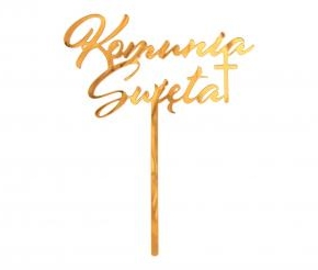 Topper akrylowy Komunia Święta