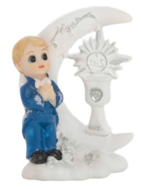 Pamiątka Pierwszej Komunii Świętej - Figurka dekoracyjna Chłopczyk.