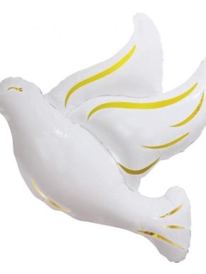 Balon Foliowy Biały Gołąbek