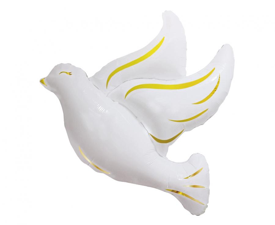 Balon Foliowy Biały Gołąbek