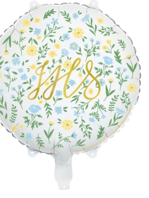 Balon Foliowy IHS w drobne kwiaty