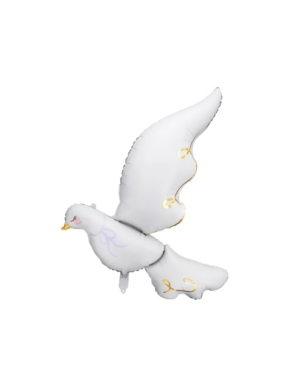 Balon Foliowy Biały Gołąbek