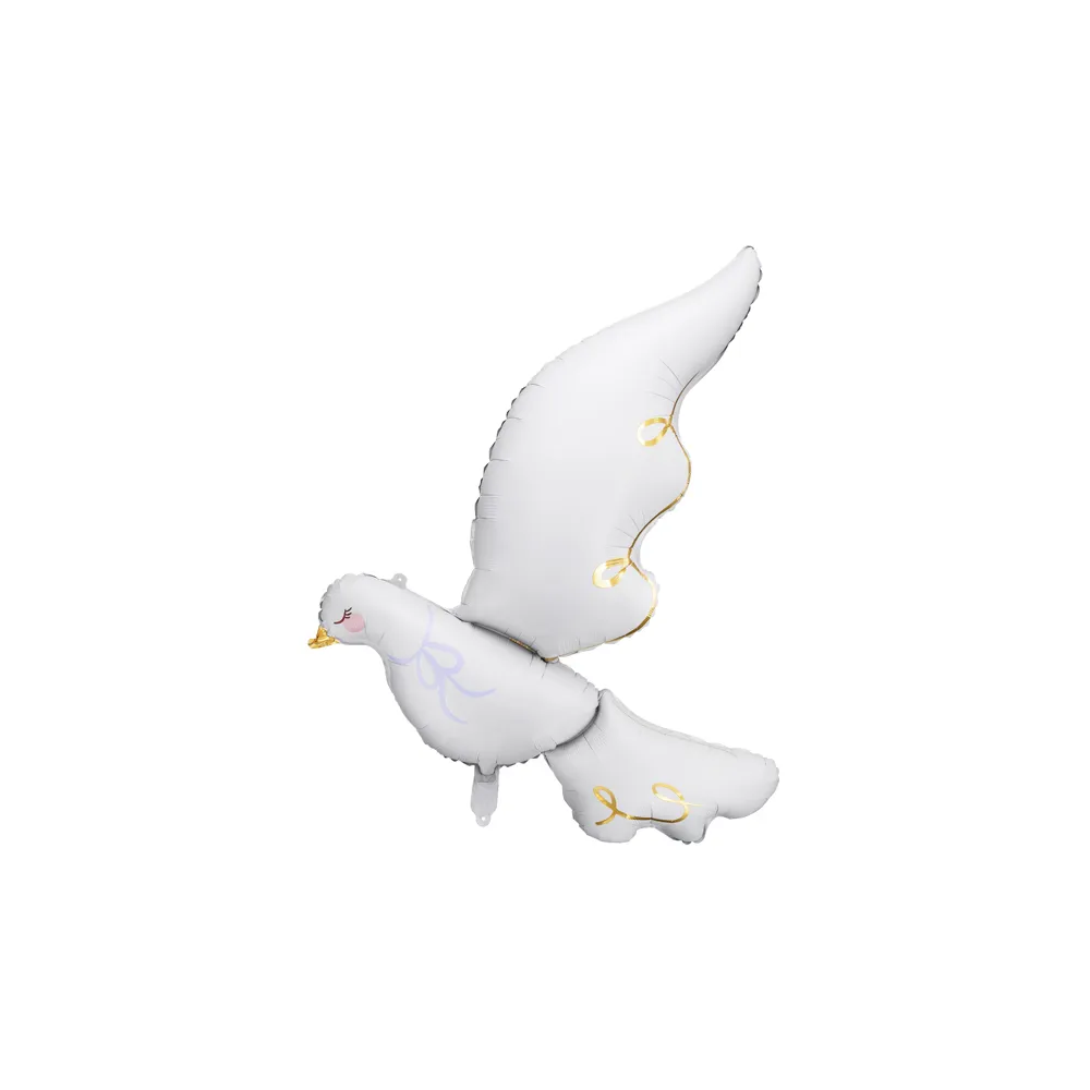 Balon Foliowy Biały Gołąbek