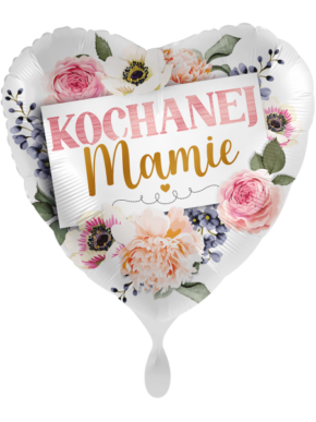 Balon foliowy z nadrukiem Kochanej Mamie