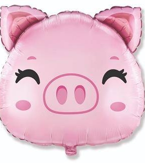 Balon Foliowy Świnka - głowa