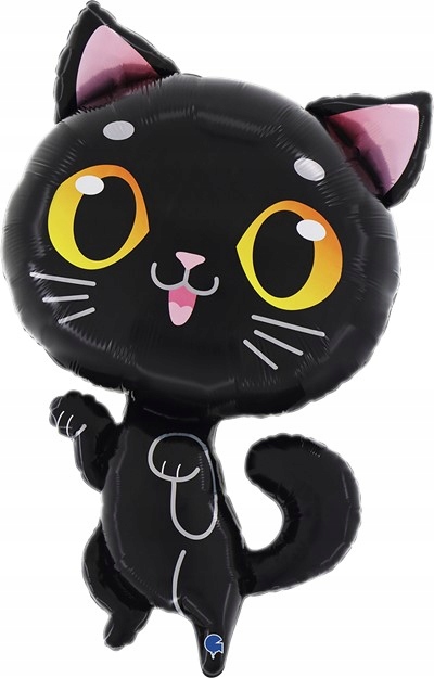 Balon-foliowy-Czarny-Kot-Black-Cat-Grabo-45×72-cm