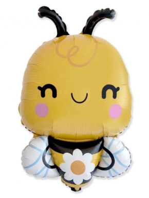 Balon Foliowy Pszczółka z stokrotką