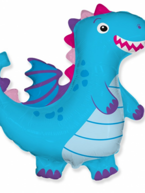 Balon foliowy SMOK - niebieski