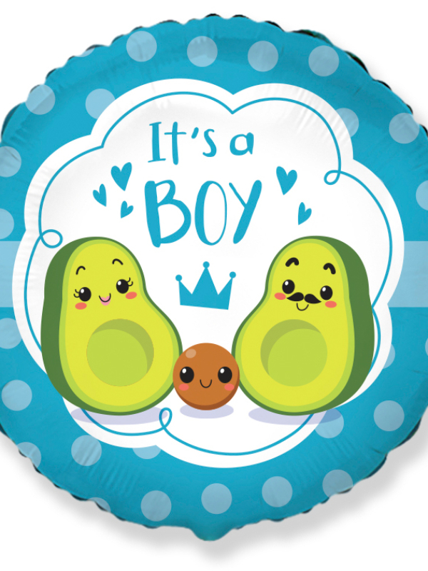 18-inches-Its-a-Boy-Avocado-Foil-balloons