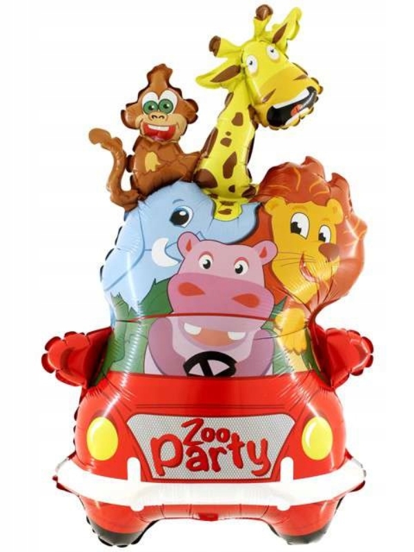 BALON-foliowy-ZWIERZATKA-zoo-party-LEW-slon-MALPA