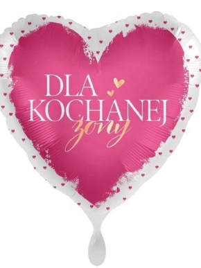 Balon foliowy Dla Kochanej Żony - Serce
