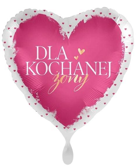 Balon foliowy Dla Kochanej Żony - Serce