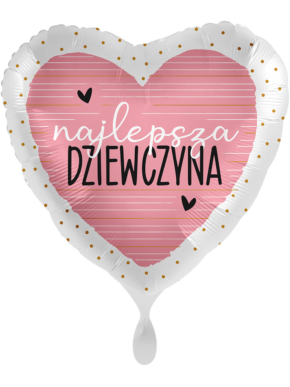 Balon foliowy Najlepsza Dziewczyna - Serce
