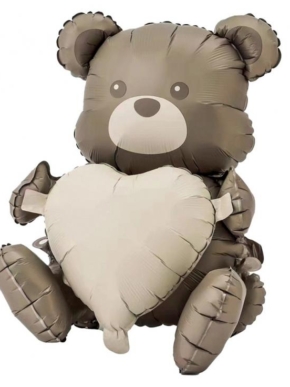 Balon Foliowy Miś z sercem