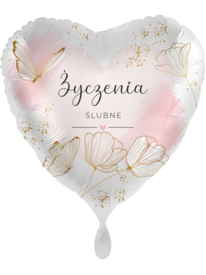 Balon foliowy Życzenia Ślubne