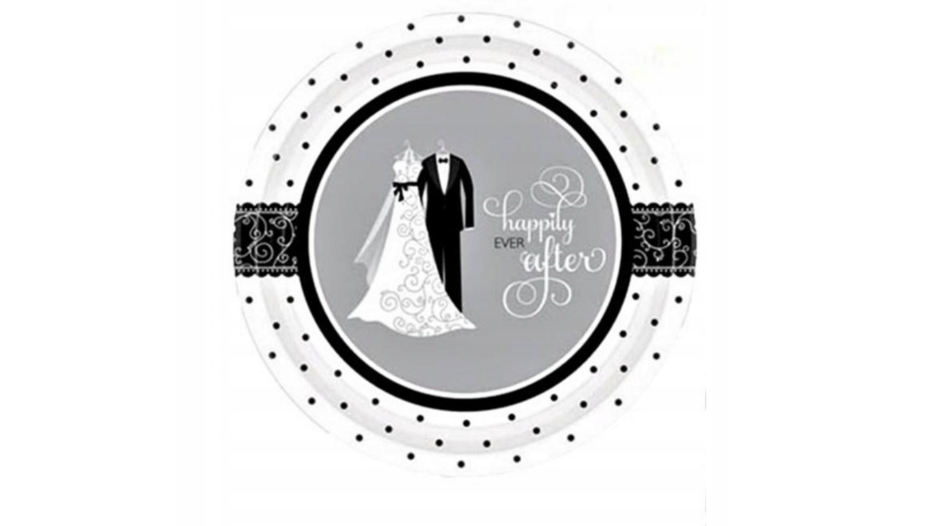 Balon foliowy okrągły suknia i garnitur