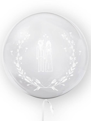 Balon foliowy Kula Transparentna - ŚLUB