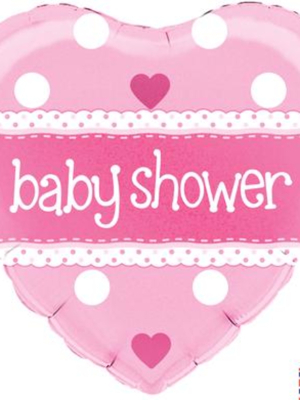 baBalon foliowy Serce Baby Showerlon 18-baby-shower-heart-pink-hologra