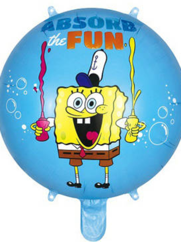 Balon-foliowy-Sponge-Bob-18-45cm niebieski