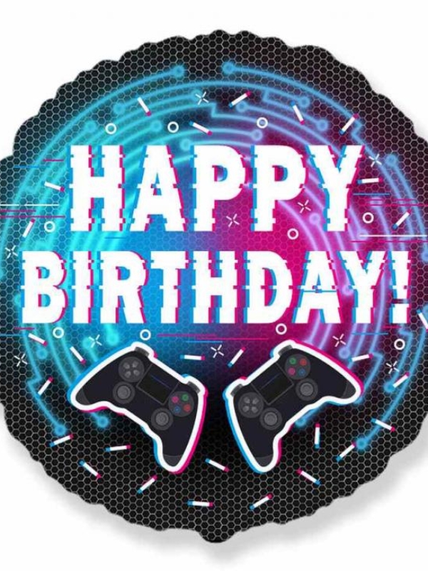 balon foliowy Happy Birthday kontroler