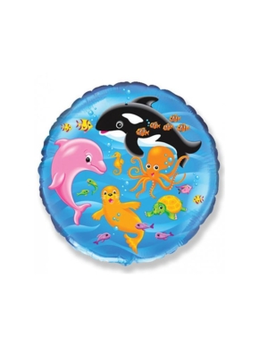 Balon foliowy morski świat